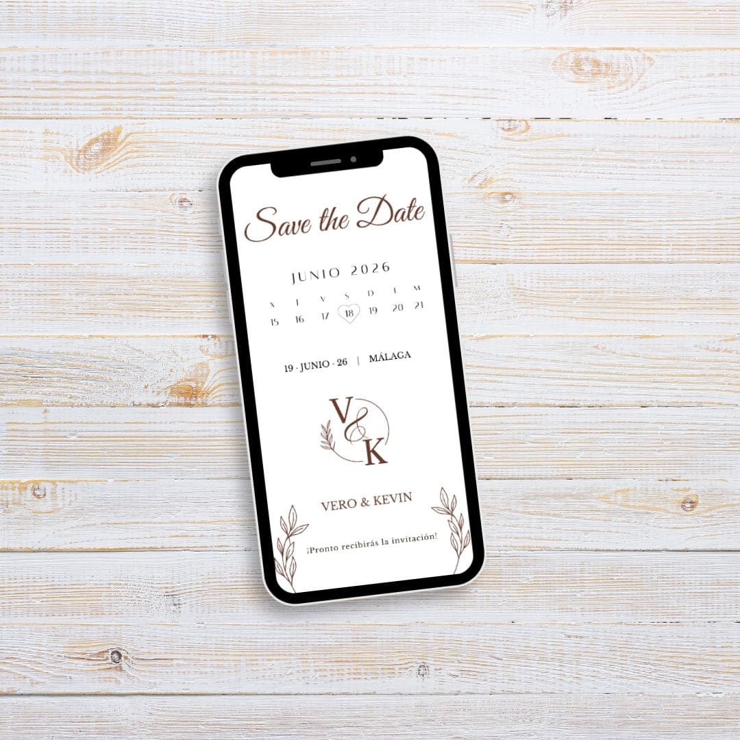 Save the Date digital Sencilla Logo